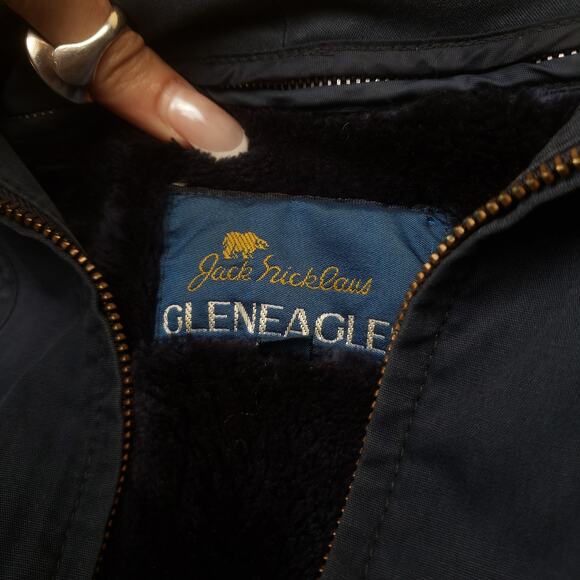 Vintage Jack Nicklaus Gleneagles Jacket Fur Line Golf Zip Up Jacket Mens XL 40R - Picture 7 of 10